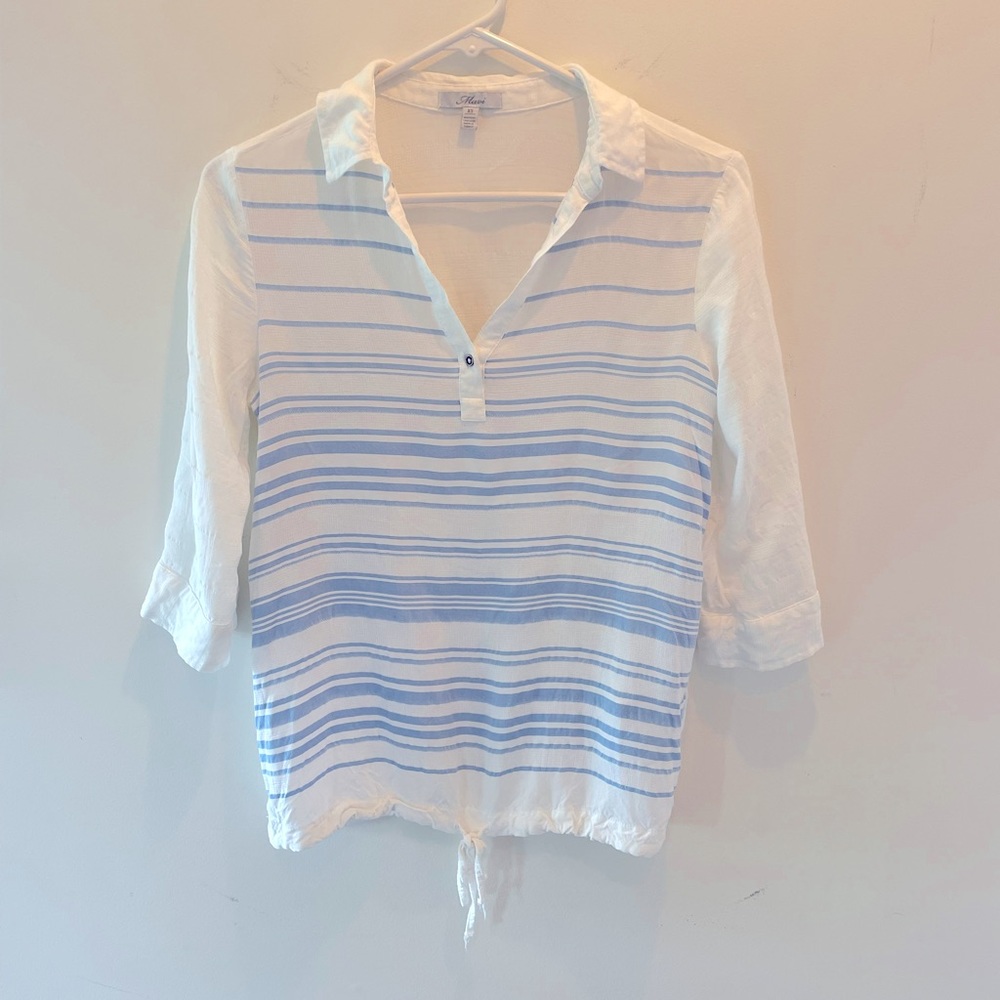 Mavi drawstring blouse